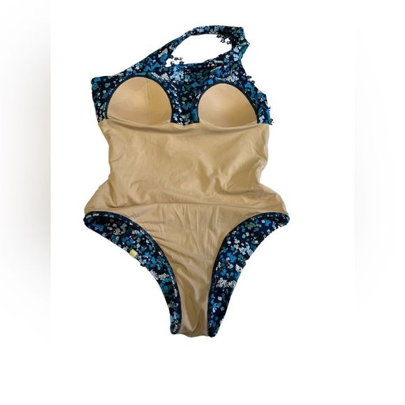 Summersalt sidestroke blue wildflower one piece bathing suit size 6 - Picture 5 of 7